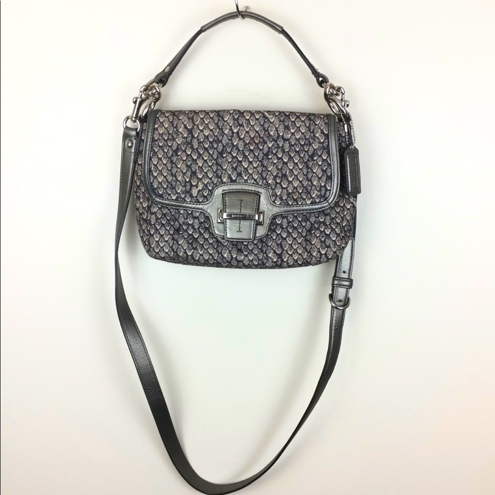 Coach Taylor Snakeskin Print Crossbody Bag F26036
